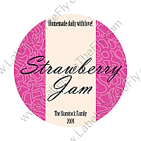 Custom Cool Sorbet Circle Food & Craft Label