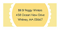 Design Address Baby Ruffles Labels 2x0.875