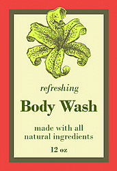 Energize Big Rectangle Bath Body Label