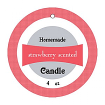 Nautilus Small Circle Candle Hang Tag