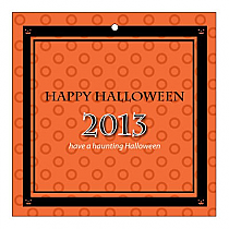 Jack O Lantern Halloween Square Favor Tag 2x2