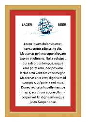 Pirate Rectangle Beer Labels