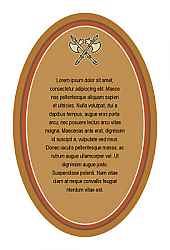 Two Edged Oval2 Scotch Beer Labels