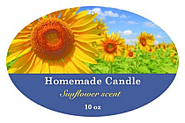 Photo with Text Candle Hang Tag Oval