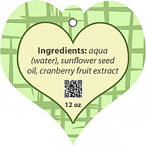 Soothing Text Heart Wedding Bath Body Favor Tag