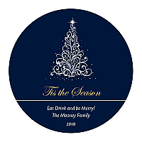 Christmas Tree Circle Coasters