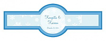 Winter Wonderland Wedding Cigar Band Labels