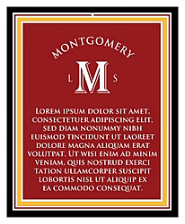 Character Vertical Rectangle Wine Hang Tag 3.25x4