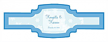 Winter Wonderland Wedding Buckle Cigar Band Labels