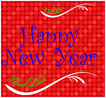 Happy New Year Horizontal Rectangle Labels 3.5x3.25