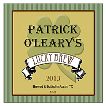 Shamrock Square Irish Beer Labels