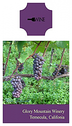 Photo with Text Rectangle Wine Label 2.5x4.5