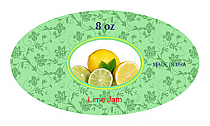 Lime Small Oval Canning Labels 1.25x2.25