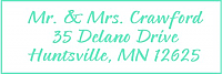 Classical Address Wedding Labels