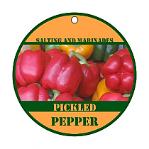 Hush Puppy Big Circle Canning Favor Tag