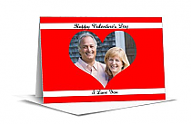 Single Heart Valentine Note Card