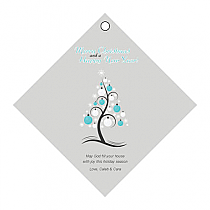 Abstract Christmas Tree Diamond Hang Tag