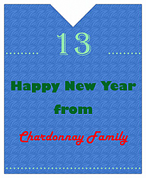 New Year Family Rectangle Labels 3.25x4