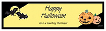 Corner Clipart Halloween Water bottle Labels 7x1.875