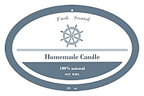 Anchor Candle Hang Tag Oval