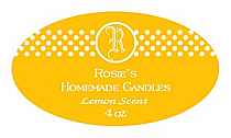 Regal Candle Label Small Oval