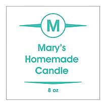 Basic Square Candle Labels