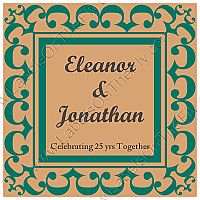 Monarch Small Square Anniversary Labels