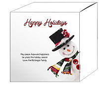 Corner Snowman Christmas Gift Box Large