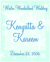 Winter Wonderland Big Rectangle Wedding Label