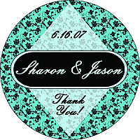 Floral Circle Wedding Coaster