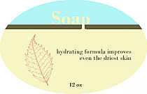 Restful Small Oval Bath Body Label