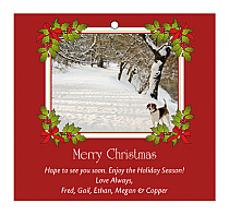 Holly Jolly Big Square Hang Tag