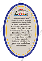 Viking Oval2 Purple Beer Labels