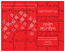 Deck The Halls Large Invite Christmas Puzzle