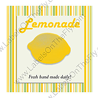 Happy 70's Yellow Large Square Food & Craft Label