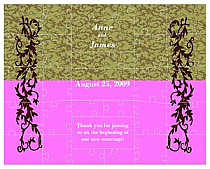 Rococo Large Favor Wedding Puzzle