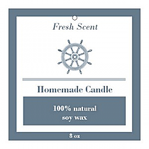 Anchor Square Candle Hang Tag