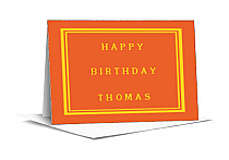 Simple Border Birthday Note Card