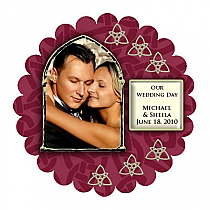 Celtic Heart Wedding Labels 1.75x1.75