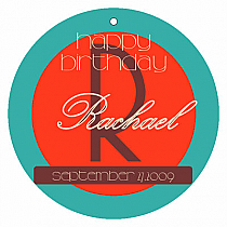 Token Circle Birthday Favor Tag