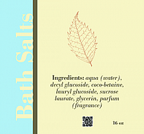 Restful Big Square Bath Body Label