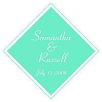 Classical Diamond Wedding Labels