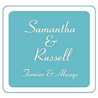 Classical Square Wedding Coasters