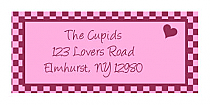 Valentines Day Hundred Hearts Address Labels