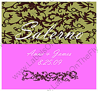 Rococo Square Wedding Labels