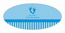 Footprints Baby Oval Favor Tag