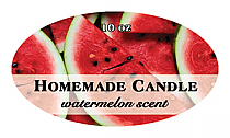 Enjoyable Candle Label Small Oval