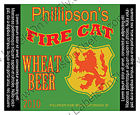 Fire Square Text Environment Beer Labels