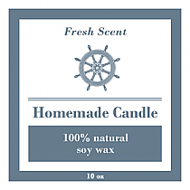 Anchor Big Square Candle Labels