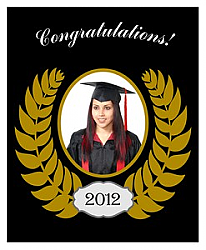 Crest Vertical Big Rectangle Graduation Labels